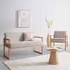 2-SITS SOFFA MALMÖ - ljusgrå/naturfärgad, Modern, trä/textil (120/75/69cm) - Mömax