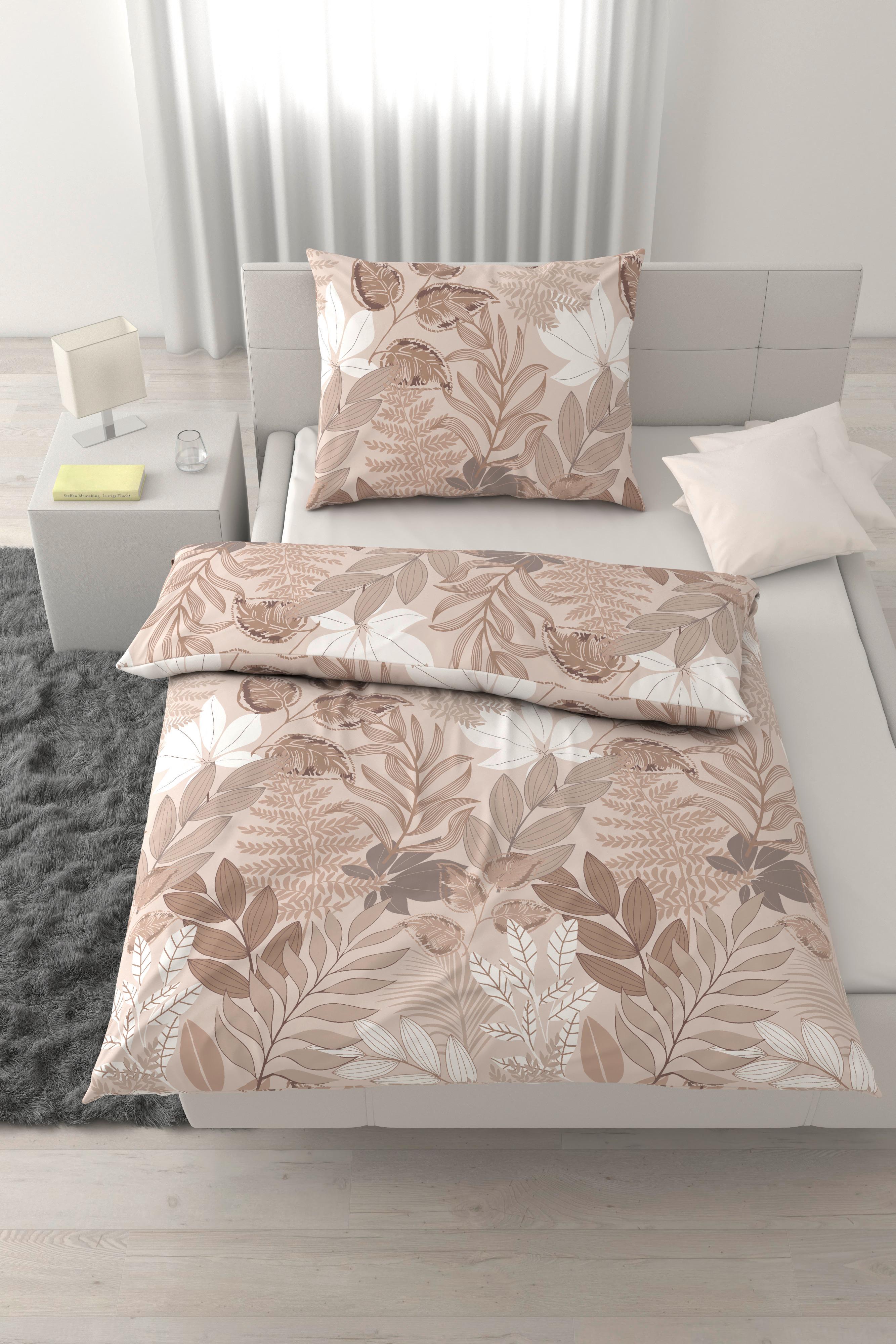 Lenjerie de pat Ulli cca. 50x70/140x200 cm - bej, textil (140/200cm) - Mömax