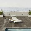 Gartenliege Avolina Steingrau Outdoorstoff/Metall +Abdeckung - Hellgrau/Weiß, MODERN, Kunststoff/Textil (199/30/86cm) - Bessagi Garden