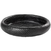 Dekor Kosár Finn - fekete, természetes anyagok (43/9cm) - Modern Living