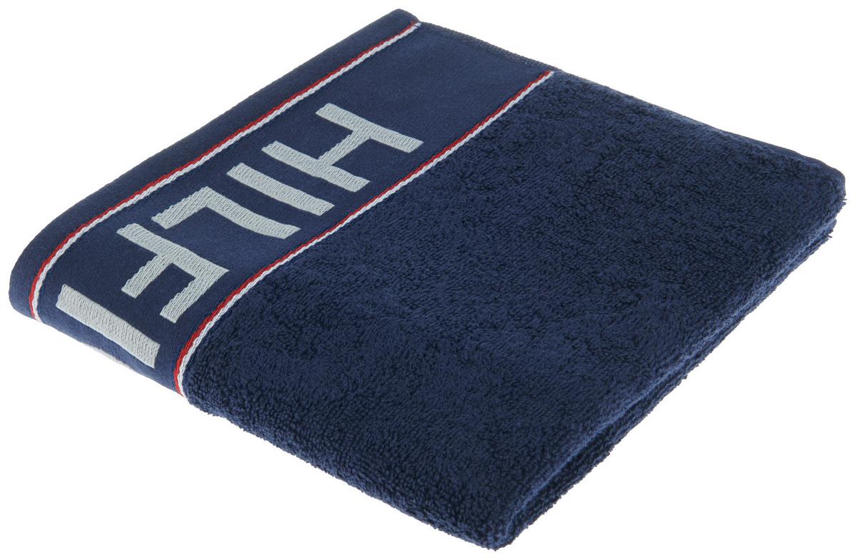 RĘCZNIK DEGREE - ciemnoniebieski, Basics, tkanina (50/100cm) - Tommy Hilfiger