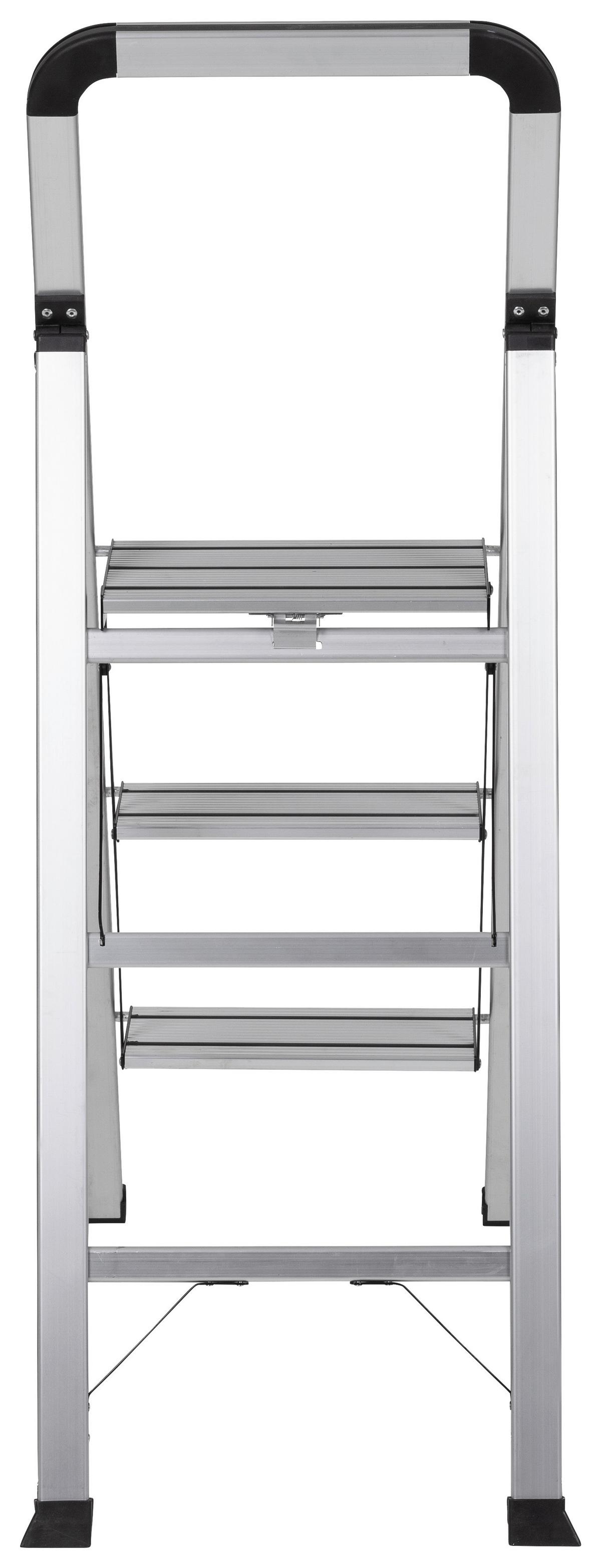 Zložljiva Lestev Solid V, Aluminij - barve aluminija, Basics, kovina (42/128/5cm) - MID.YOU