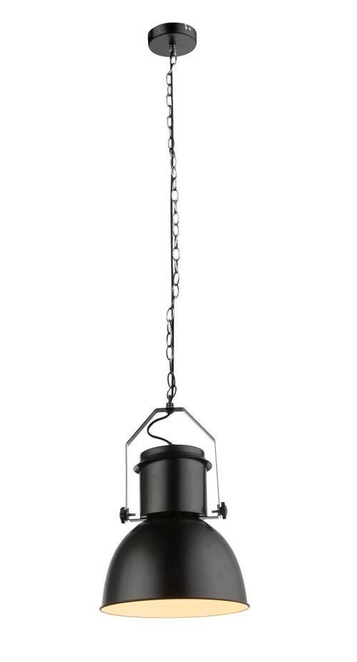 Hängeleuchte Kutum max. 40 Watt - Schwarz, Trend, Metall (26,5/120cm) - Globo