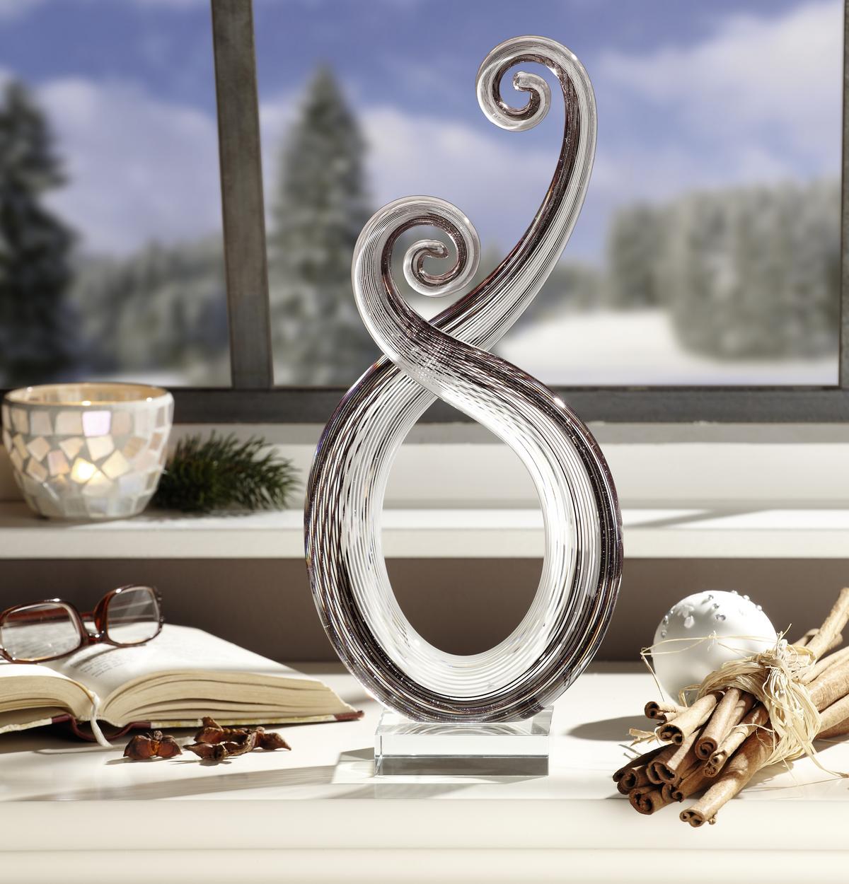 RZEŹBA NZS-74 - różnokolorowy, Basics, szkło (15/34/8cm) - Ambia Home