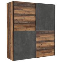 Ormar Sa Kliznim Vratima Dederik - tamnosiva/boja aluminijuma, Konvencionalno, metal/pločasti materijal (170,3/190,5/61,2cm) - Mömax