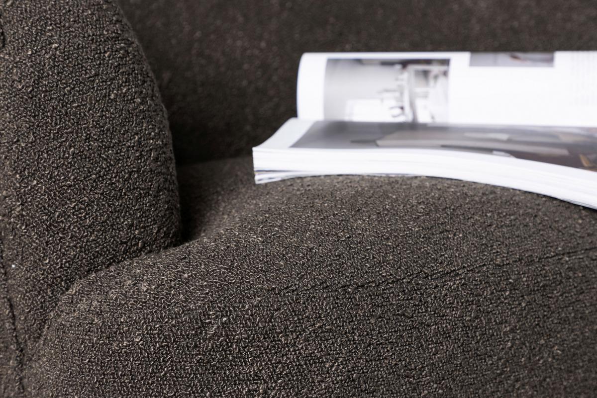 SESSEL DERRY - Schwarz, Design, Textil/Metall (70/68,5/79cm) - Livetastic
