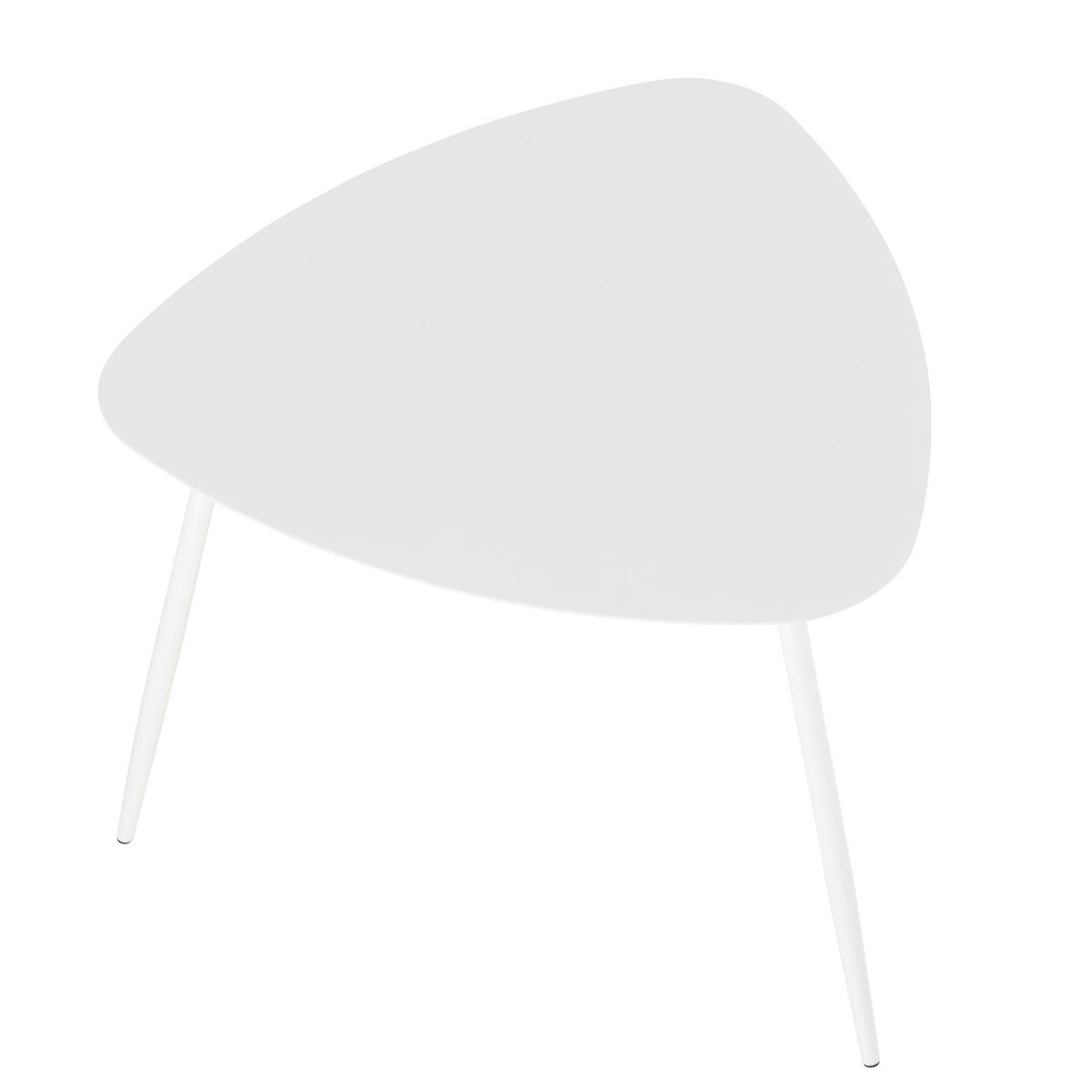 Dohányzóasztal Fine - fehér, Modern, fém (56/45,5/57,5cm) - Mömax