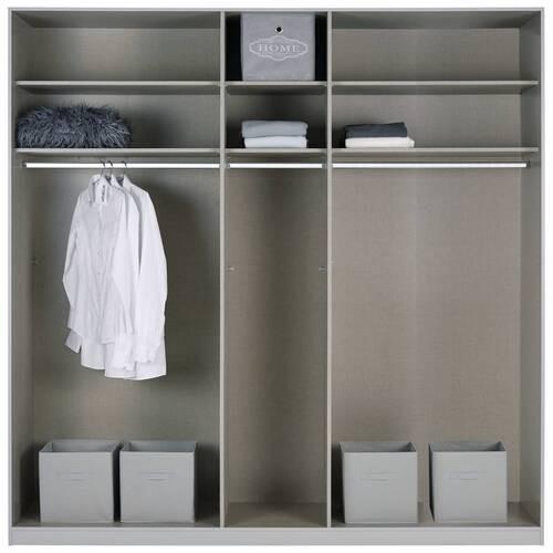 DULAP USI ROTATIVE ALABAMA - argintiu/gri, Modern, material pe bază de lemn (226/229/54cm) - Modern Living