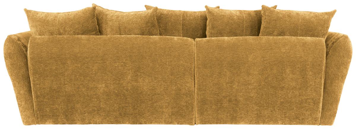 Ugaona Garnitura Cammellio - senf žuta/crna, Moderno, tekstil (296/75-95/189cm) - Mömax