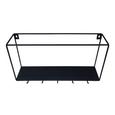 Wandboard Mila aus Metall in Schwarz - Schwarz, MODERN, Metall (40/13/20cm) - Modern Living Wandboard Mila aus Metall in Schwarz - Schwarz, MODERN, Metall (40/13/20cm) - Modern Living
