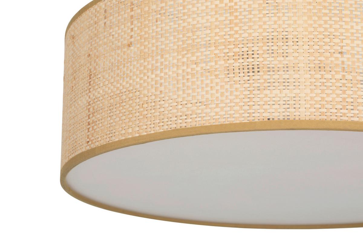LAMPA SUFITOWA KEA - kolor naturalny/biały, Design, tworzywo sztuczne/materiały naturalne (40/15.5cm) - Collet's Monde