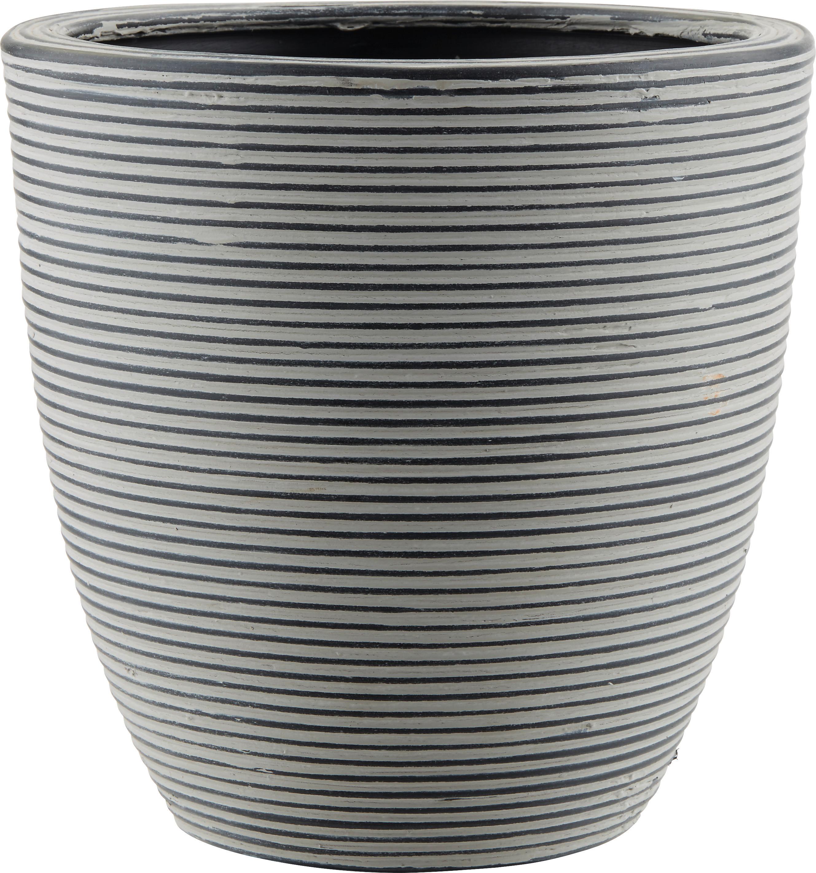 Übertopf Marlene in Schwarz  Ø ca. 15cm - Schwarz, LIFESTYLE, Kunststoff (15/15cm) - Mömax