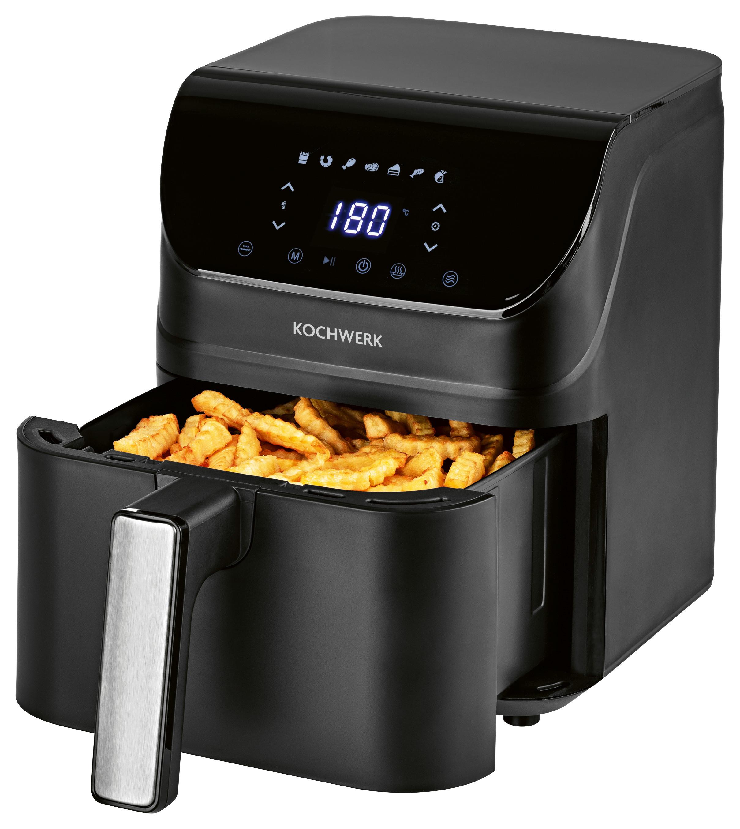 Heißluftfritteuse Rachs Kochwerk max. 1400 Watt - Schwarz, Basics, Kunststoff/Metall (34/25/29,8cm)