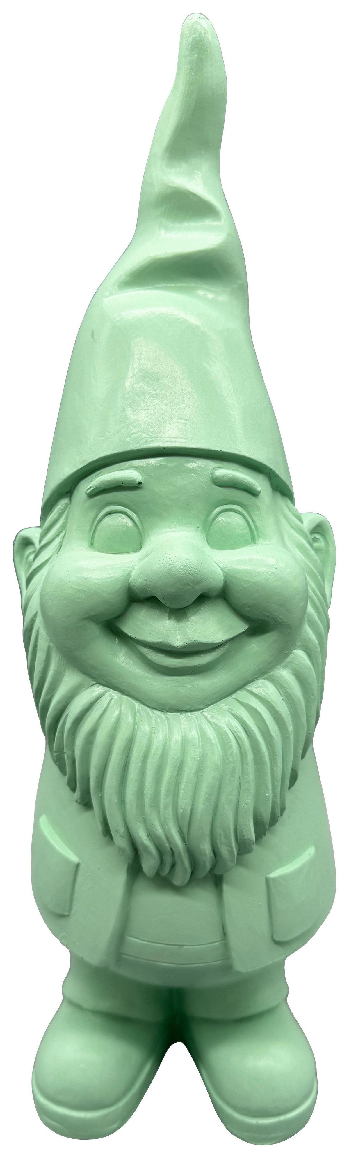 Skulptur Zwergi Mintgrün H: ca. 35cm - Mintgrün, Kunststoff (35cm) - Mömax