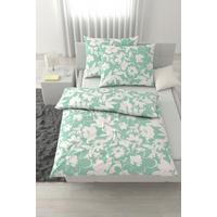 Lenjerie de pat Floral cca. 2x50x70/200x220 cm - verde mentă, textil (200/220cm) - Mömax