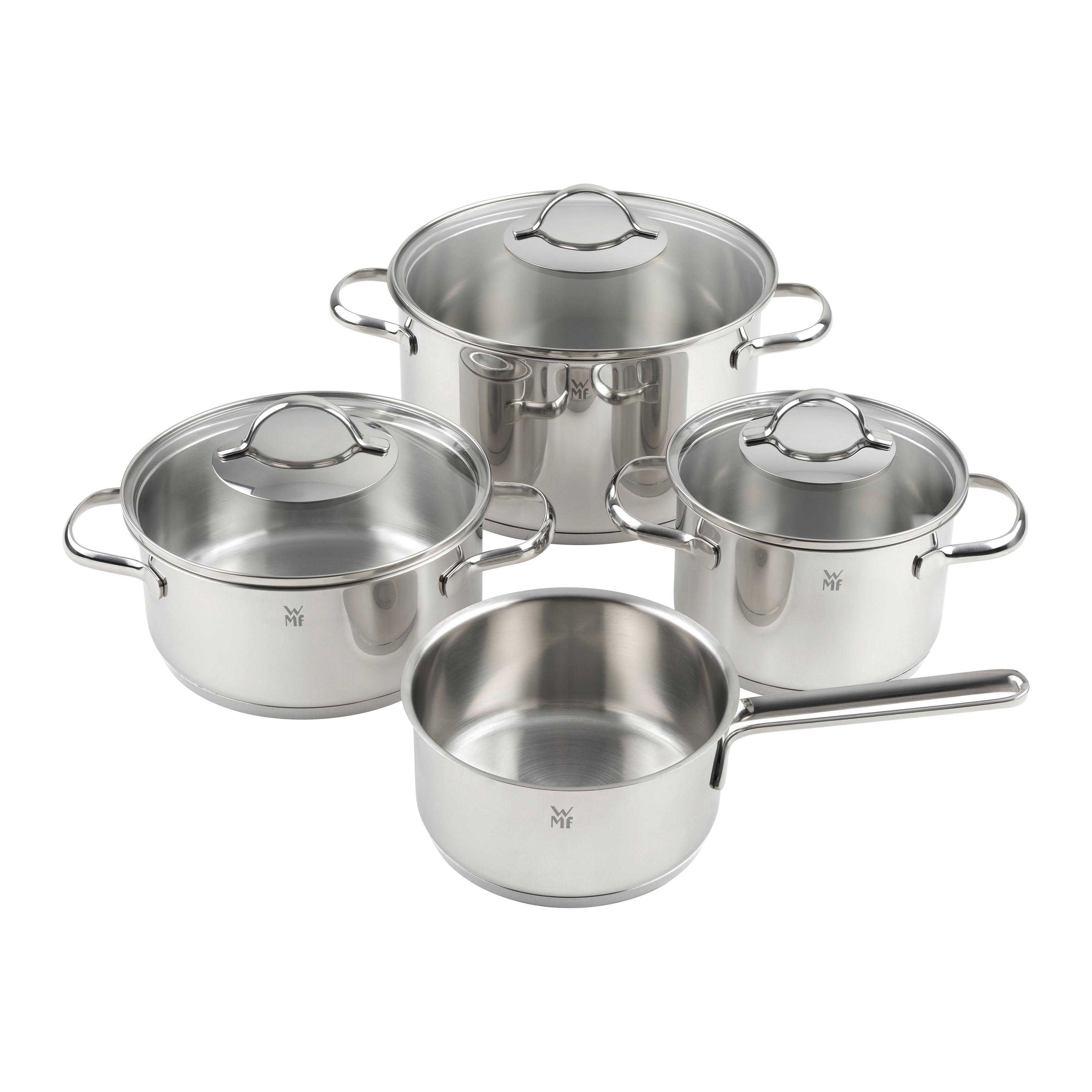 Kochtopfset WMF Provence Plus Edelstahlfarben 7-teilig - Edelstahlfarben, KONVENTIONELL, Metall (57/30/26cm) - WMF