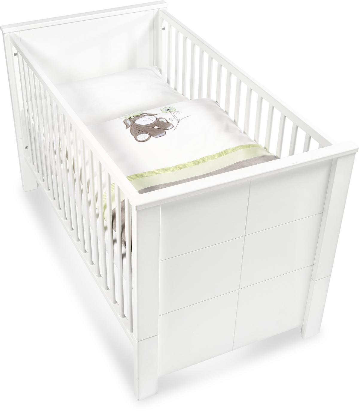 POŚCIEL NIEMOWLĘCA DIEGO - 2TLG SET - zielony/kremowy, Basics, tkanina (100/135cm) - Patinio