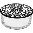 Dekodose Vivo aus Glas - Transparent/Schwarz, MODERN, Glas/Metall (20,2/8/20,2cm) - MÖMAX modern living