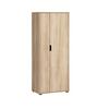 Aktenschrank Emmik Eichefarben - Eichefarben/Schwarz, MODERN, Holzwerkstoff (65,1/163,6/41cm) - MID.YOU