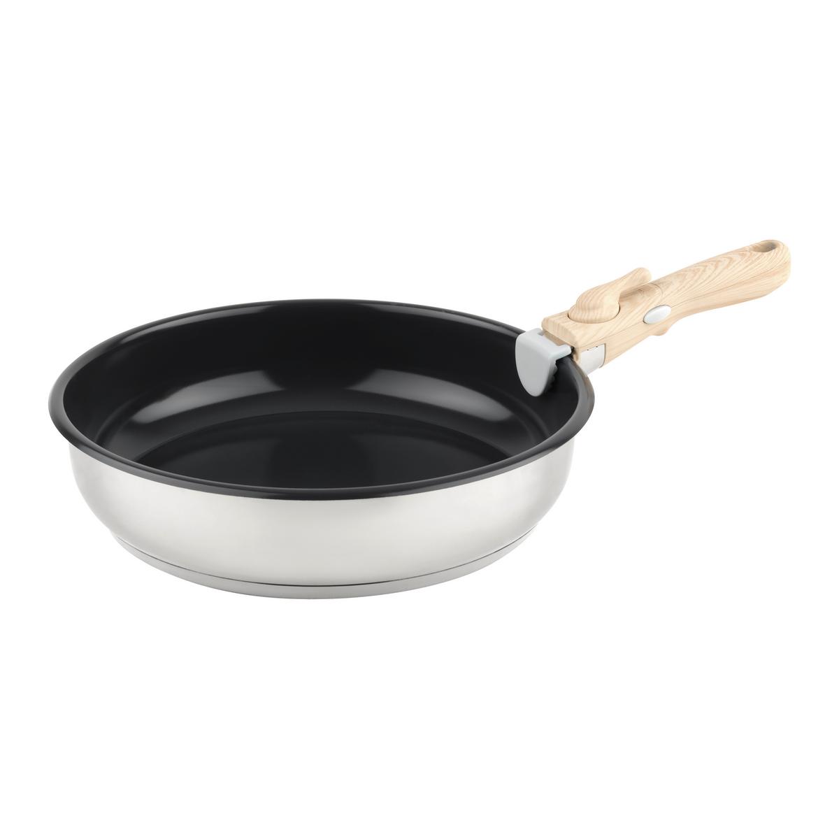 Tigaie pentru prăjit Click&Cook, cca.28cm - negru, Konventionell, metal (28/7cm) - Mömax