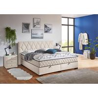 Box Krevet Maya B - crna/krem, Konvencionalno, drvni materijal/drvo (180/200cm) - Modern Living