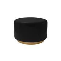 Beistelltisch Art Deco 250 Schwarz - Goldfarben/Schwarz, Design, Metall (51,5/43/51,5cm) - Kayoom