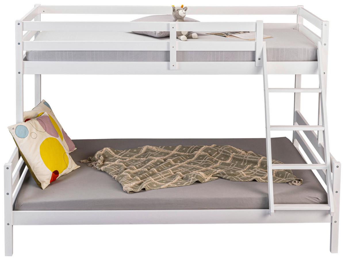 Etagenbett Sleepy Cloud ca. 90-140x200 cm Weiß - Weiß, MODERN, Holz (90-140/200cm) - MID.YOU