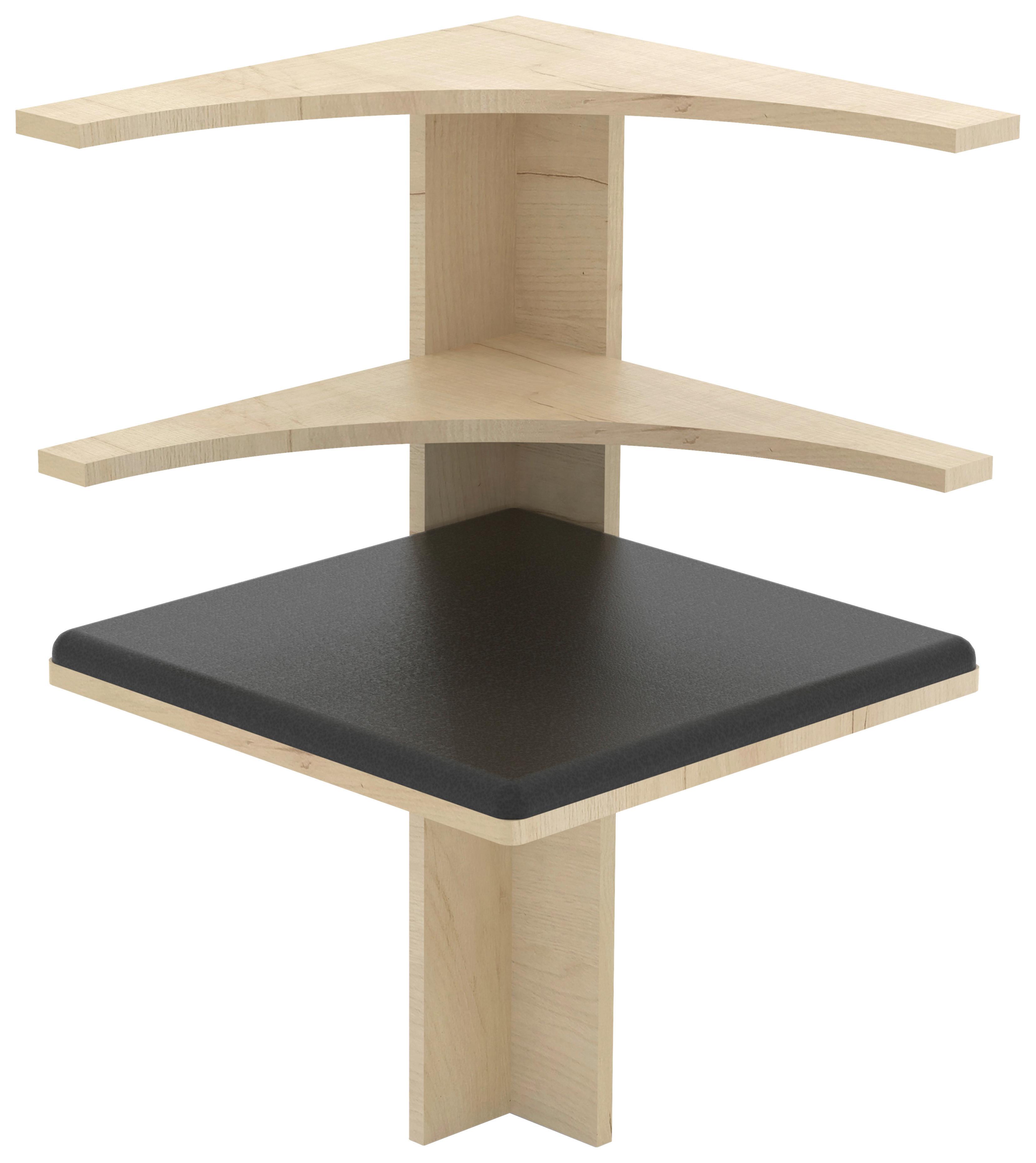 Kotni Element Za Klop Esal, Medeni Hrast - medeni hrast, Moderno, leseni material (43/78/43cm) - MID.YOU