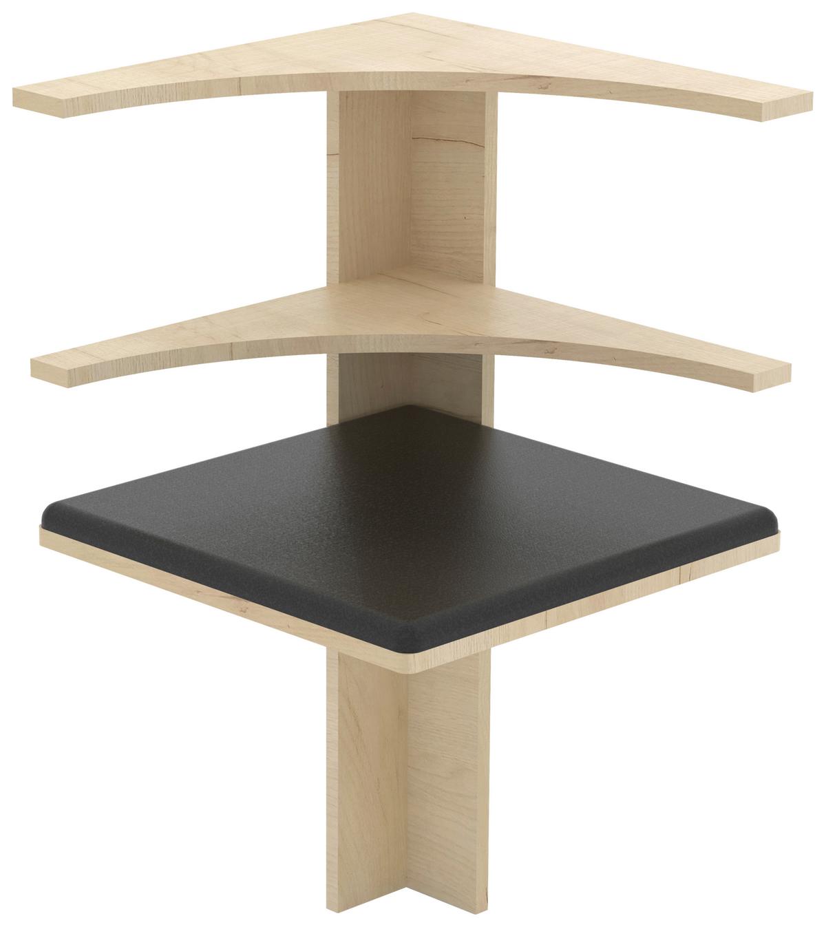 Kotni Element Za Klop Esal, Medeni Hrast - medeni hrast, Moderno, leseni material (43/78/43cm) - MID.YOU