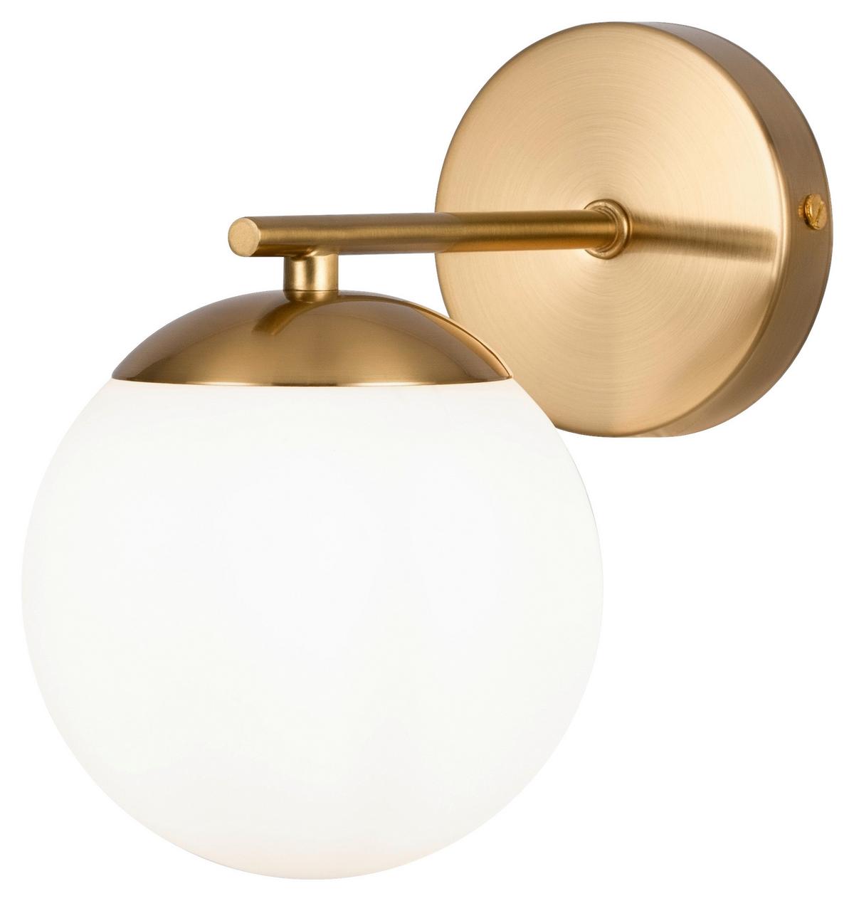 Wandleuchte Marble Messingfarben max. 60 Watt - Messingfarben, Trend, Glas/Metall (21/20/21cm) - MAYTONI