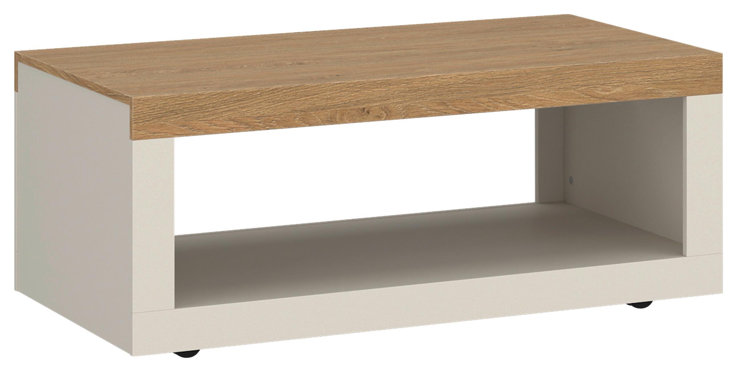 Klub Sto Naxxar - kašmir/boja hrasta, Trendi, pločasti materijal/plastika (106/44,7/64,6cm) - Modern Living