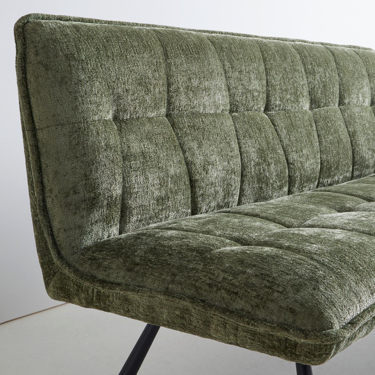 Eckbank Como Grün - Schwarz/Grün, MODERN, Textil/Metall (215/84/170cm) - Mömax