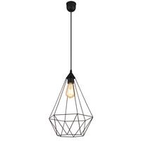 Viseča Svetilka 15745h1 Zachary - črna, Design, kovina/tekstil (30/120cm) - Globo