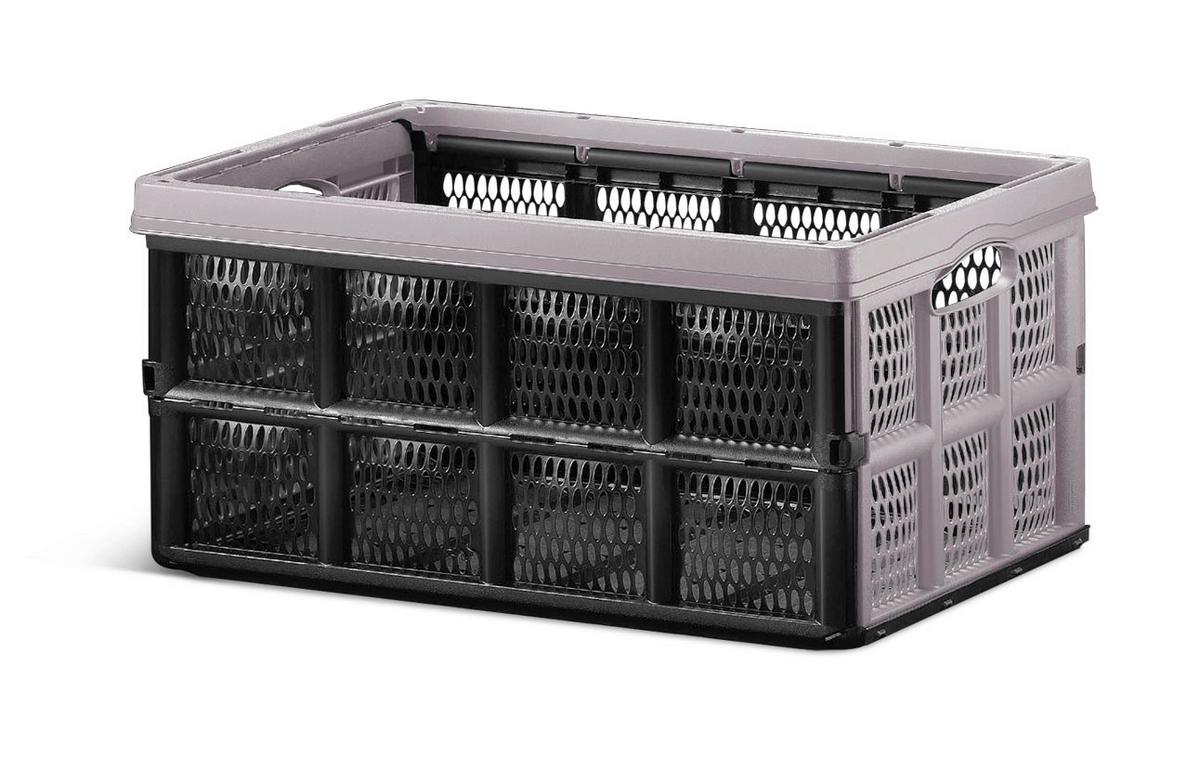 Lădiță pliabilă Benny, cca. 32l - grej, Konventionell, textil (51/34/23cm) - Mömax