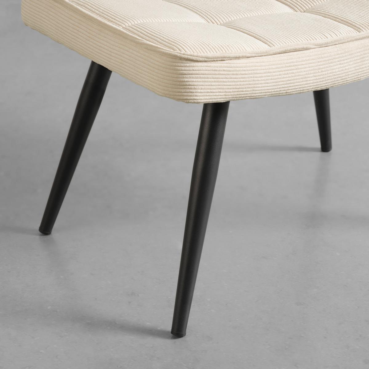 Ülőke Gunvor - bézs, Modern, textil/fa (59,5/39/40cm) - Mömax