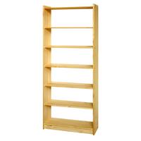 Standregal Naturfarben mit 5 Böden - Naturfarben, Natur, Holz (80/200/30cm) - Livetastic