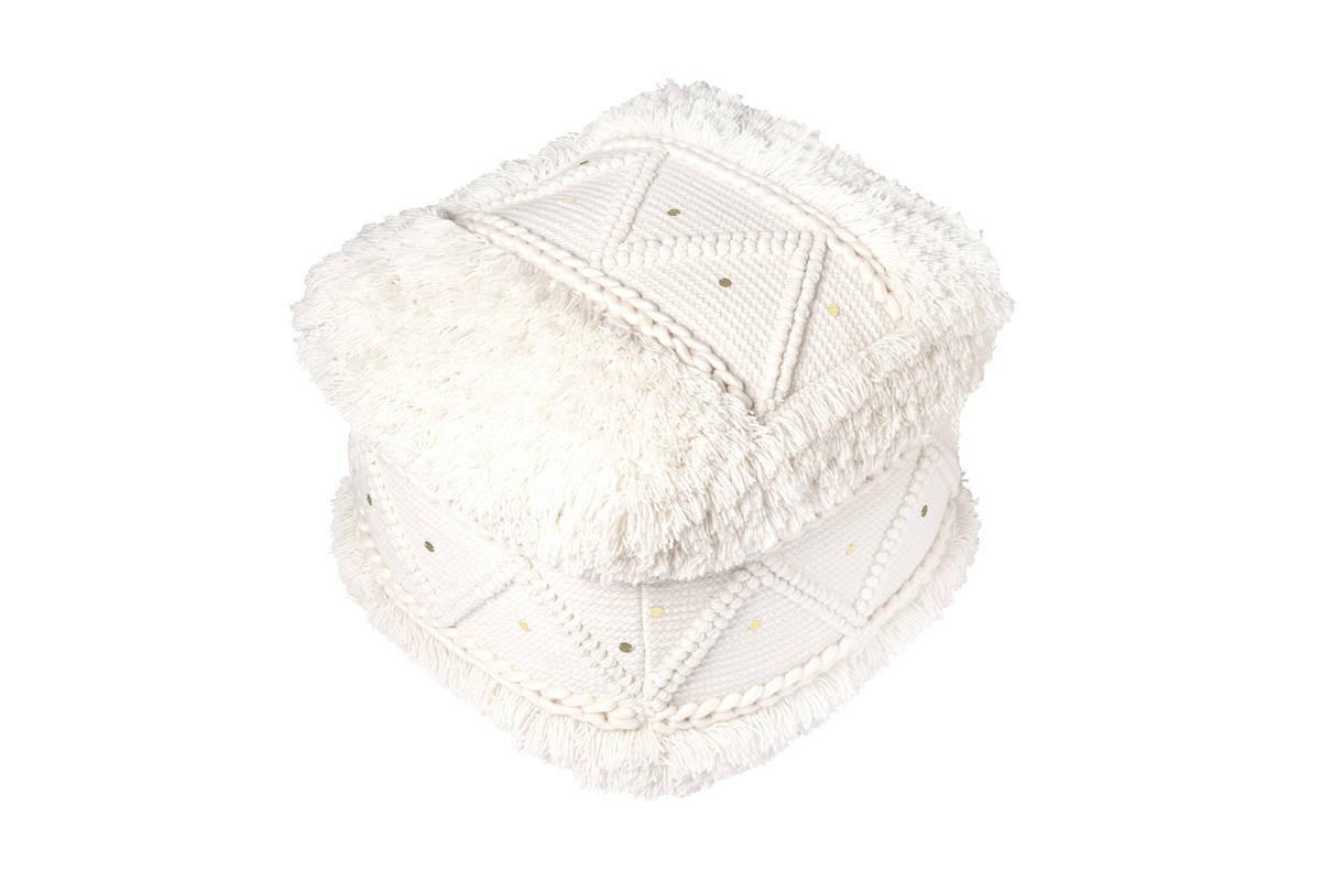 POUF POUF BOHIST 525 CREME - Creme, Trend, Textil (50/45/50cm) - Kayoom
