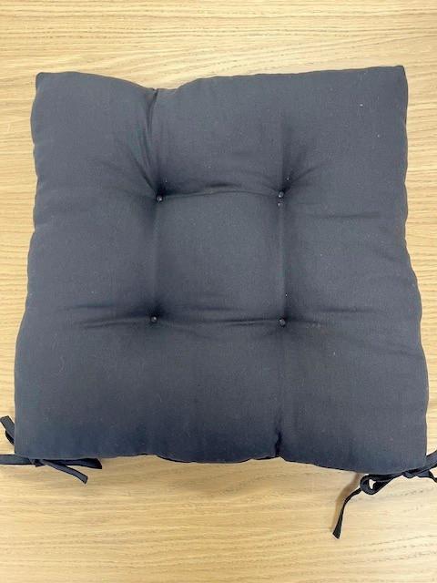 Ülőpárna Elli 40/40 - fekete, textil (40/40/7cm) - Mömax