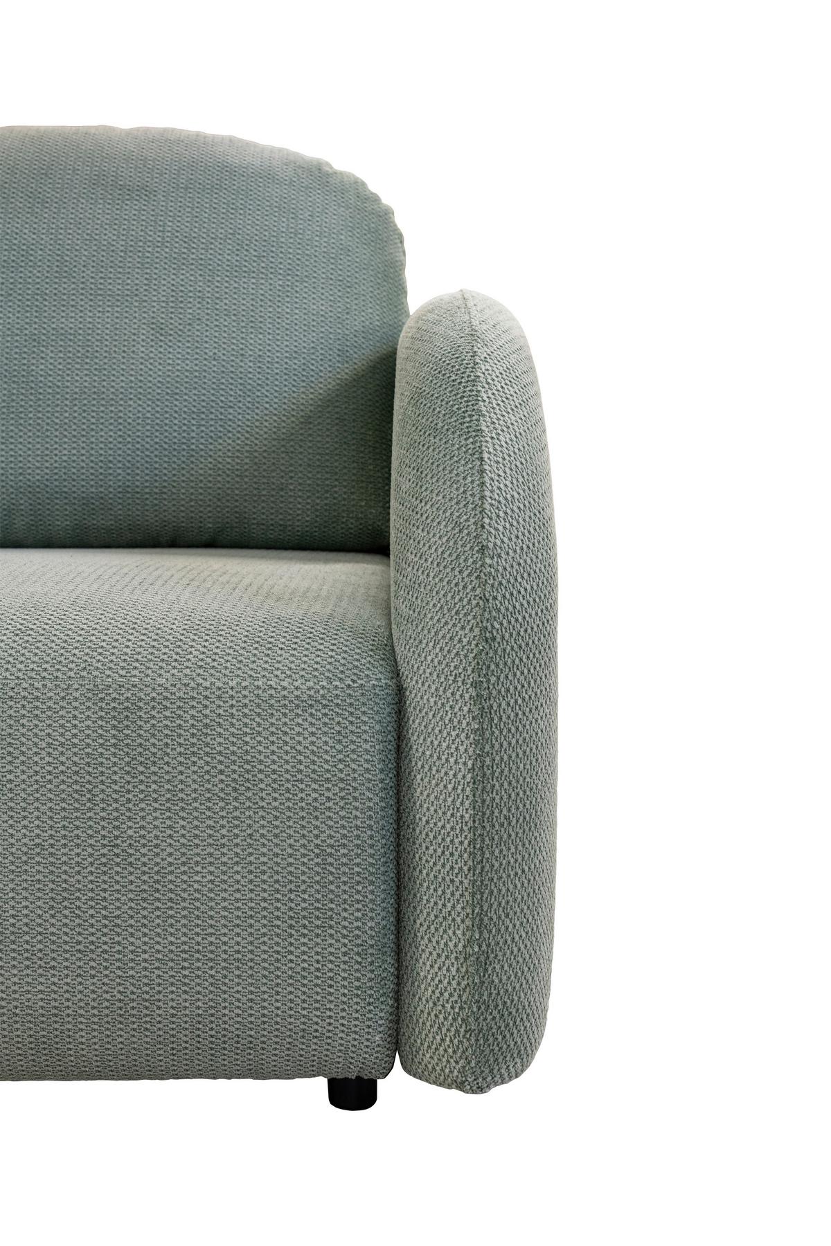 Trosjed Na Razvlačenje Roma - boje mente/crna, Design, tekstil (230/90/105cm)