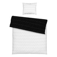 Bettwäsche Tegola in Schwarz/Weiss ca. 160x210cm - Weiss/Schwarz, Modern, Textil (160/210cm) - Modern Living