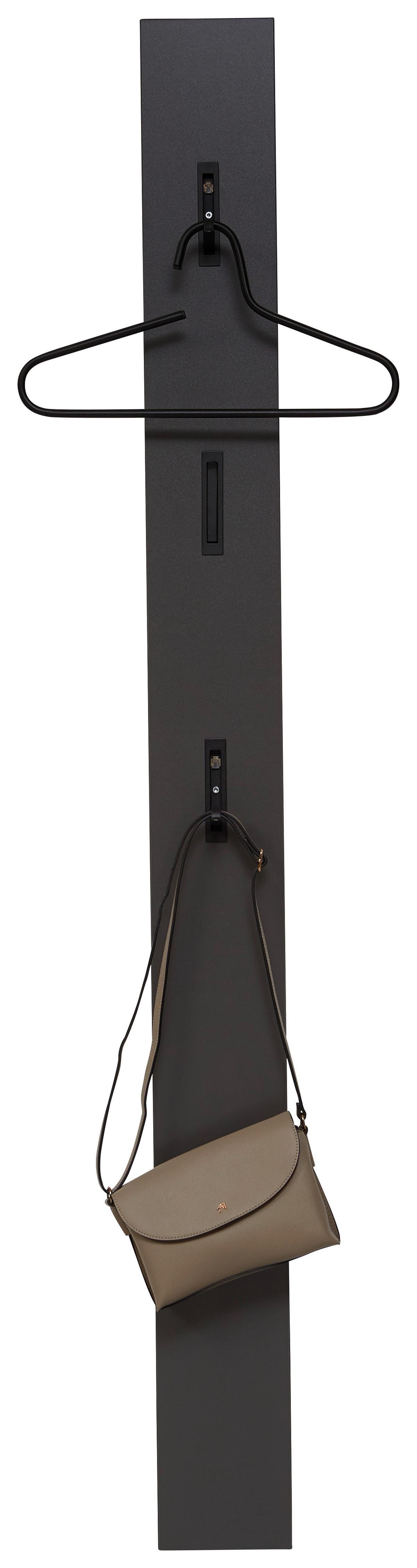 PANEL DO PRZEDPOKOJU UNIQUE - czarny/kolor grafitowy, Design, materiał drewnopochodny (15/170/3cm)