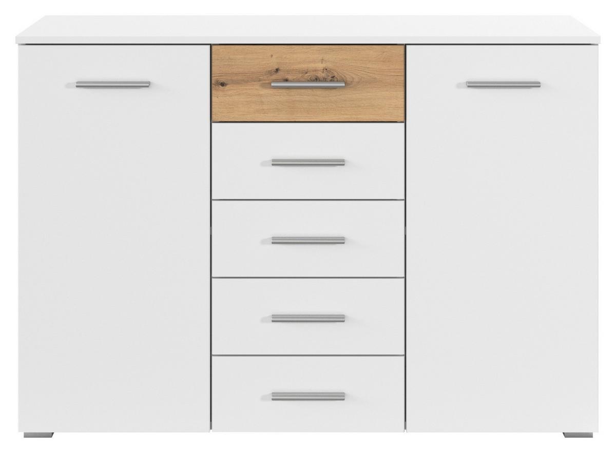 Komoda Foster - siva/hrast Artisan, Konvencionalno, drvni materijal/plastika (120/84/40cm) - Modern Living