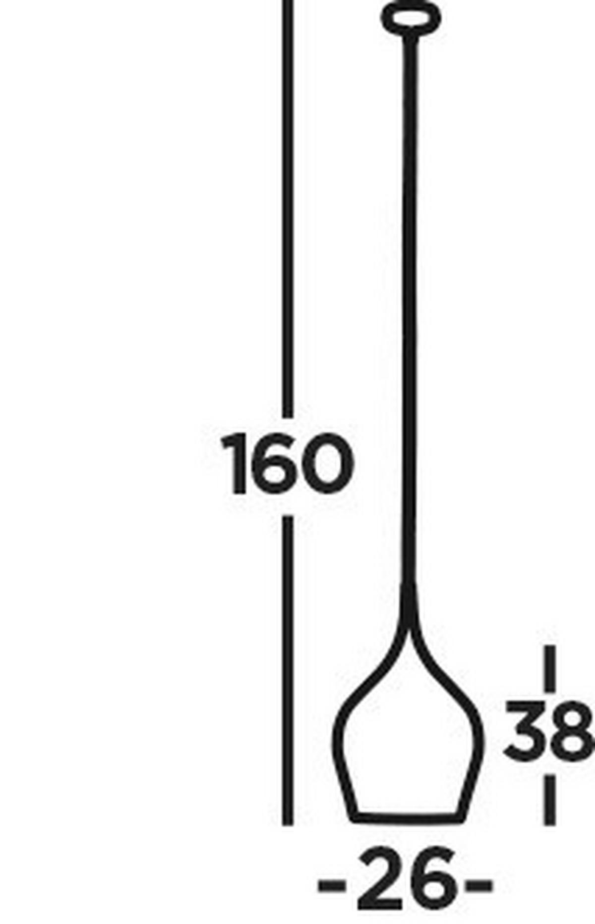 Függeszték Vibrant 6461-26gr - zöld, Design, fém (26/160cm)