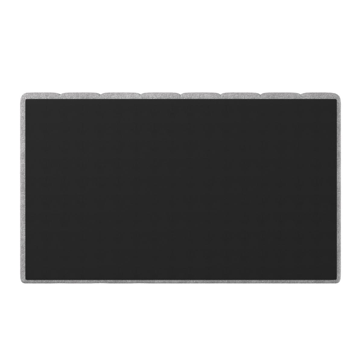 Boxbett Mala ca. 180x200 cm Hellgrau mit Topper - Hellgrau/Schwarz, MODERN, Holz/Holzwerkstoff (180/200cm) - Bessagi Home