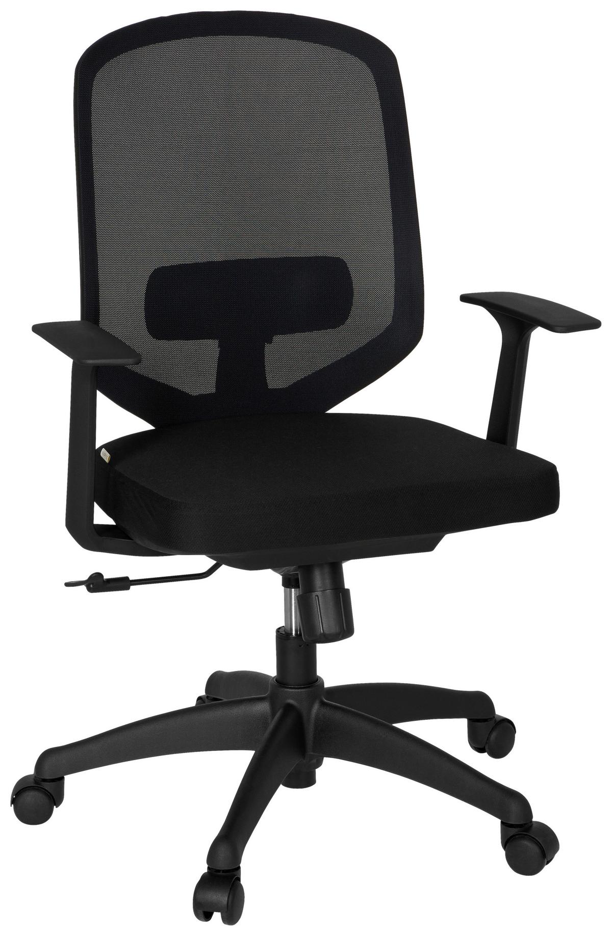 Drehstuhl Delight Schwarz ca. 56x105x44cm - Schwarz, MODERN, Kunststoff/Textil (56/105/44cm) - MID.YOU