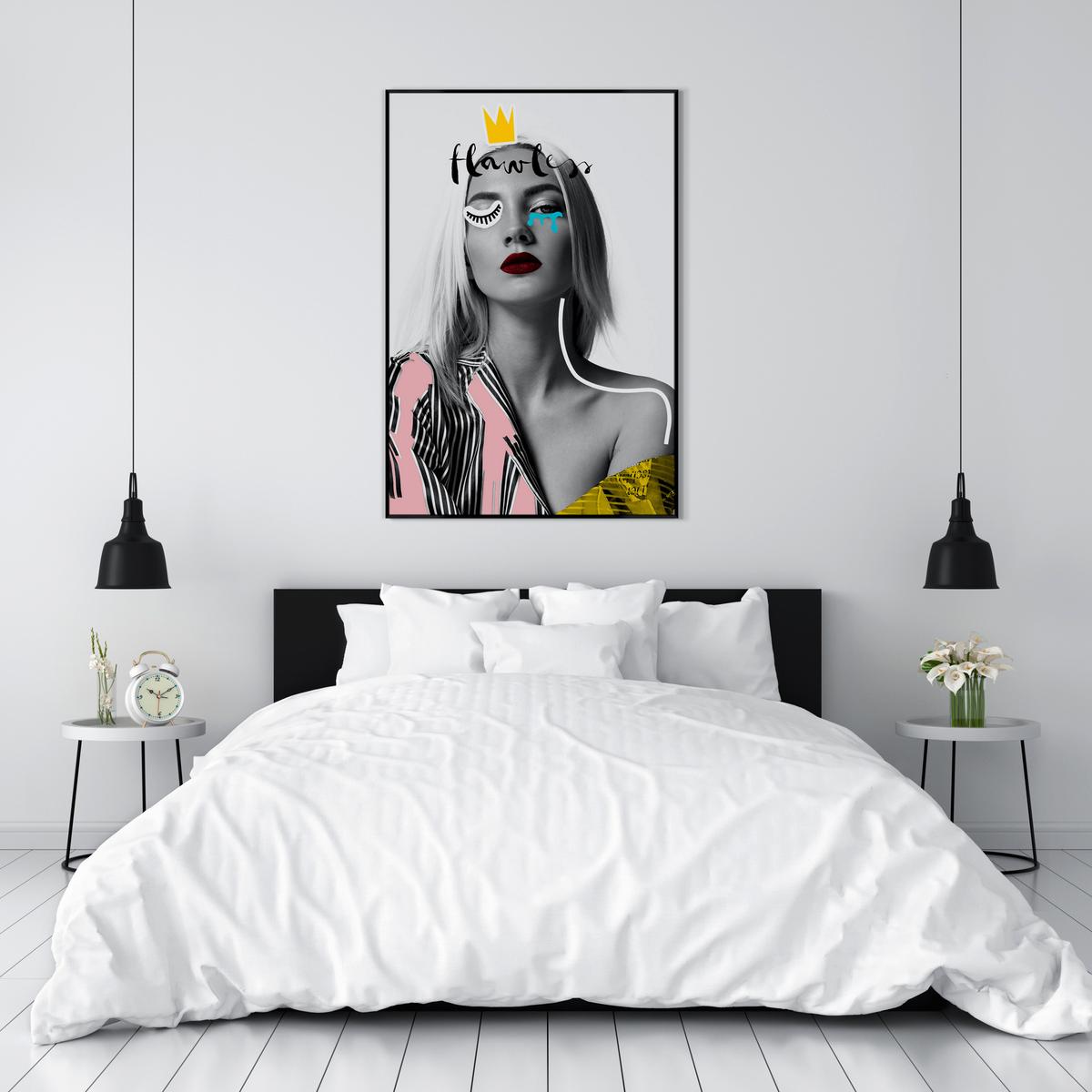 Bild Elena ca. 70x100cm - Multicolor, Holzwerkstoff/Papier (70/100cm) - Modern Living