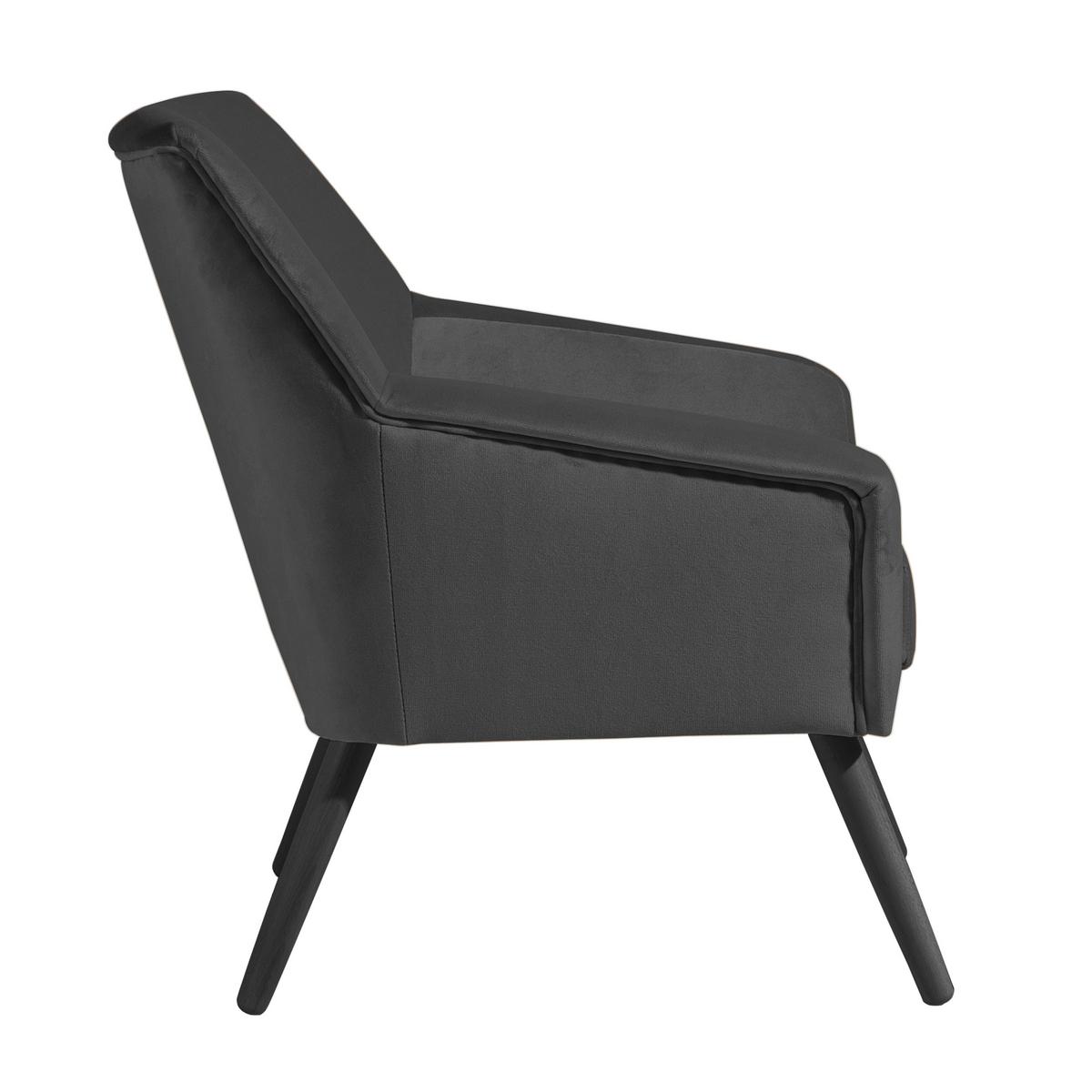 SESSEL ALEGRO - Anthrazit/Schwarz, Design, Holz/Textil (67/81/71cm) - Max Winzer