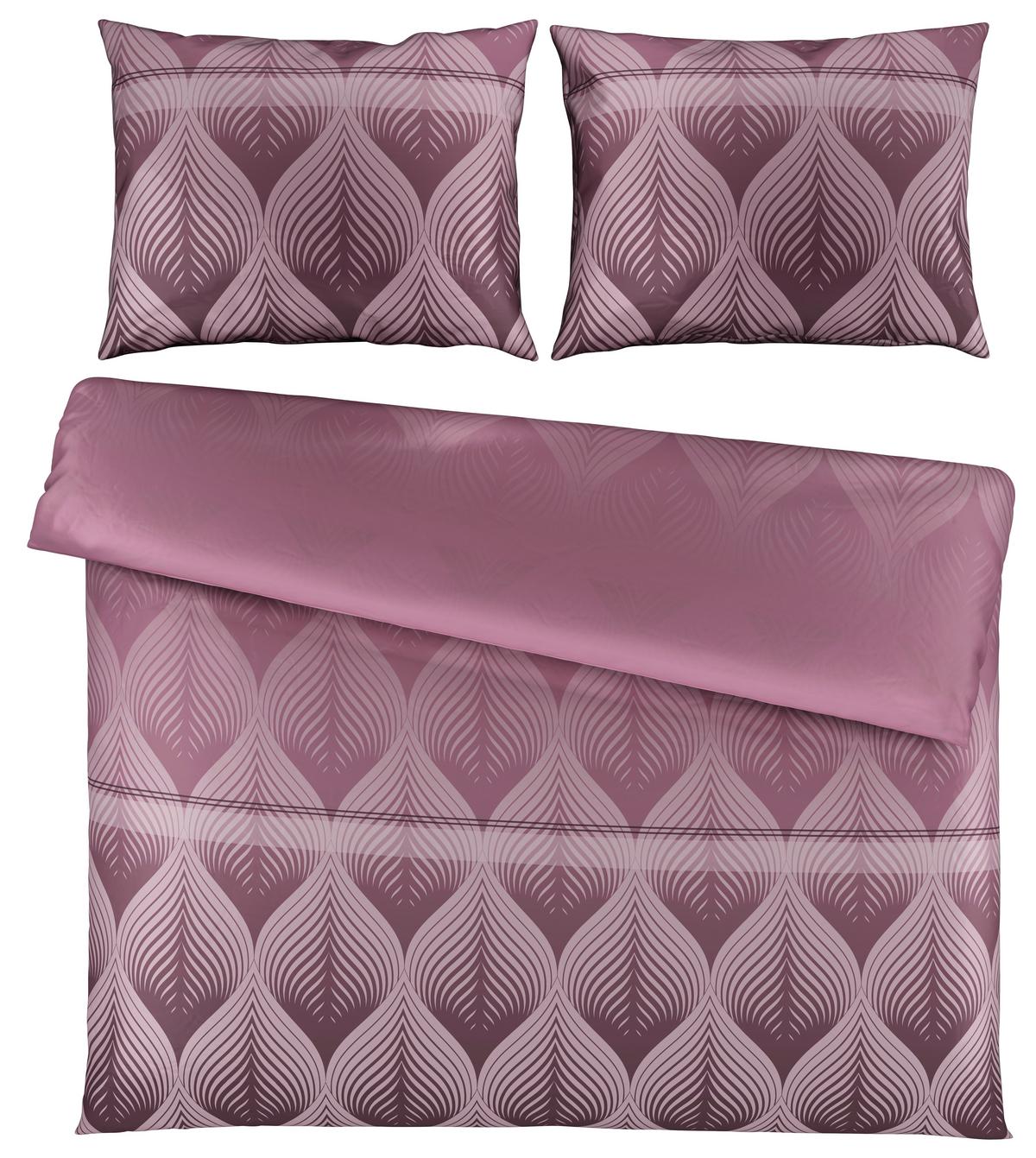 Bettwäsche Domps XXL Mauve ca. 200x220cm - Mauve, MODERN, Textil (200/220cm) - Modern Living