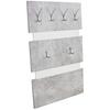 Panou cuier Moya - alb/gri, Modern, plastic/material pe bază de lemn (70/99/2cm) - Modern Living