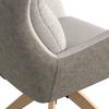 STOL MED ARMSTÖD NEELIA - greige/naturfärgad, Modern, metall/trä (59,5/93/69cm) - Bessagi Home